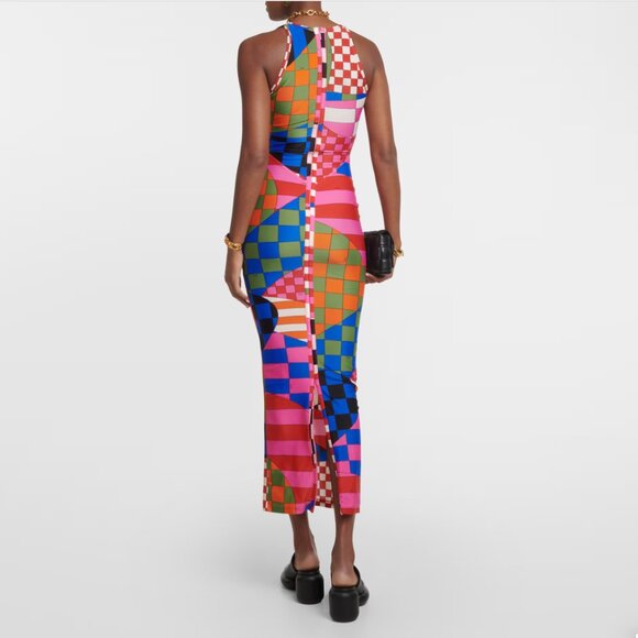 Emilio Pucci Giardino Print Long Dress Maxi Stretch-jersey - Picture 16 of 16